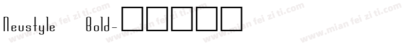 Neustyle Bold字体转换
